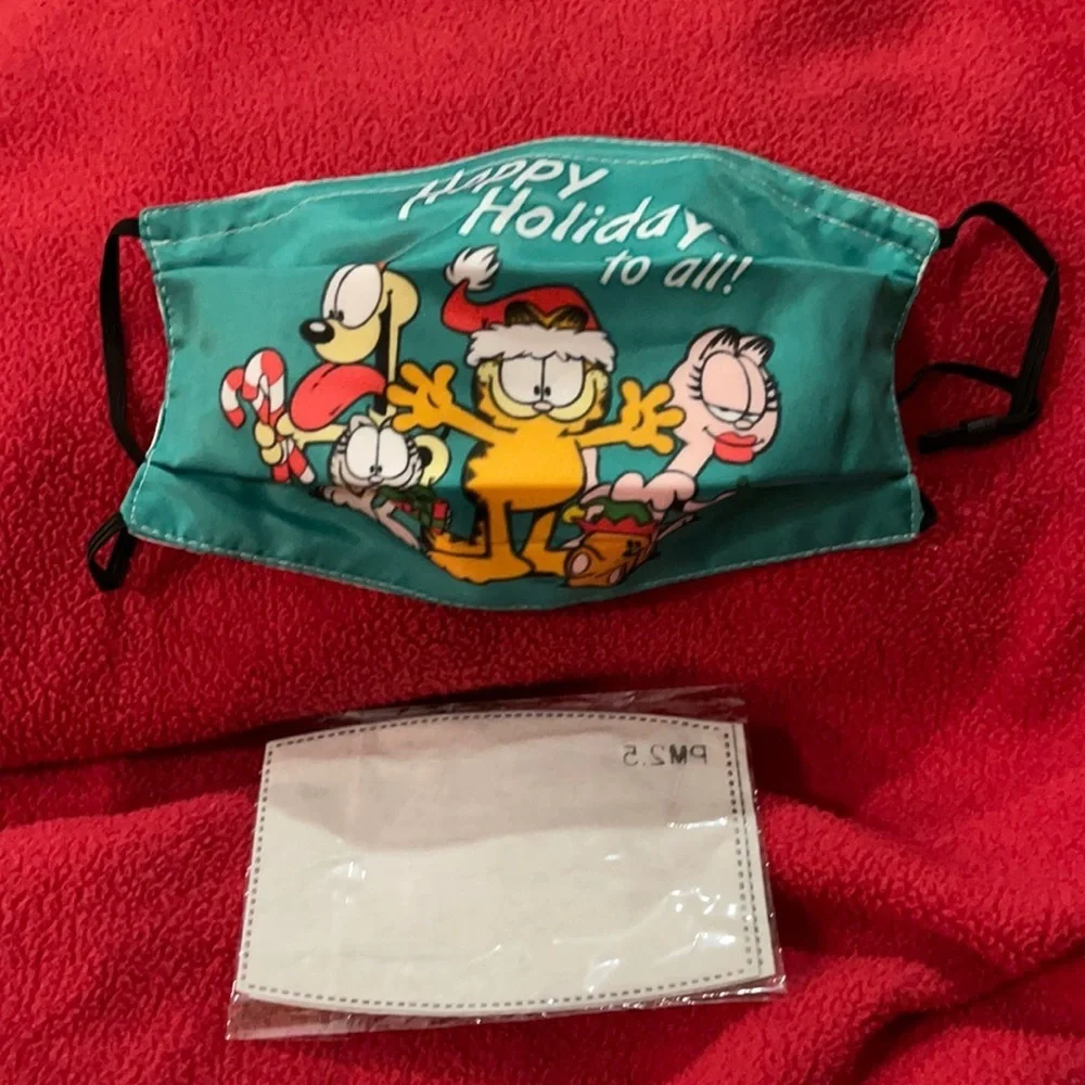 6/$20 New Garfield Holiday face mask